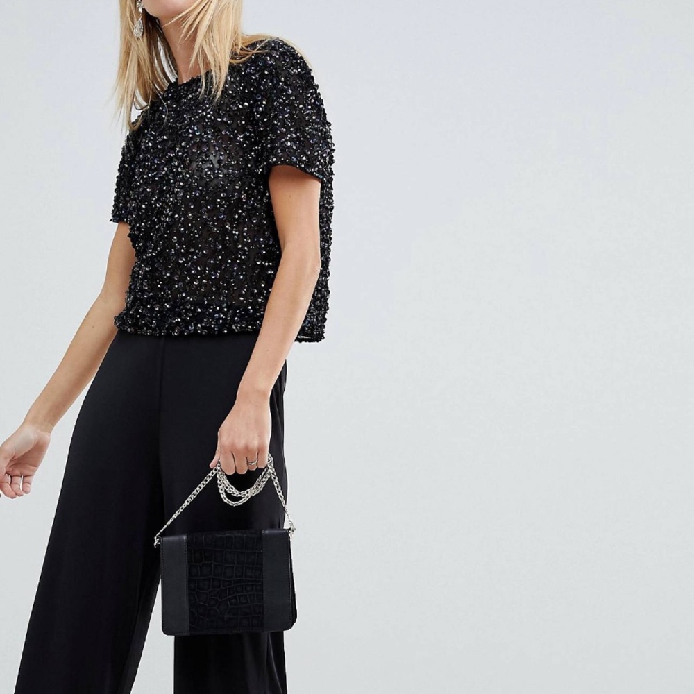 ASOS t-shirt with sequin embellishment